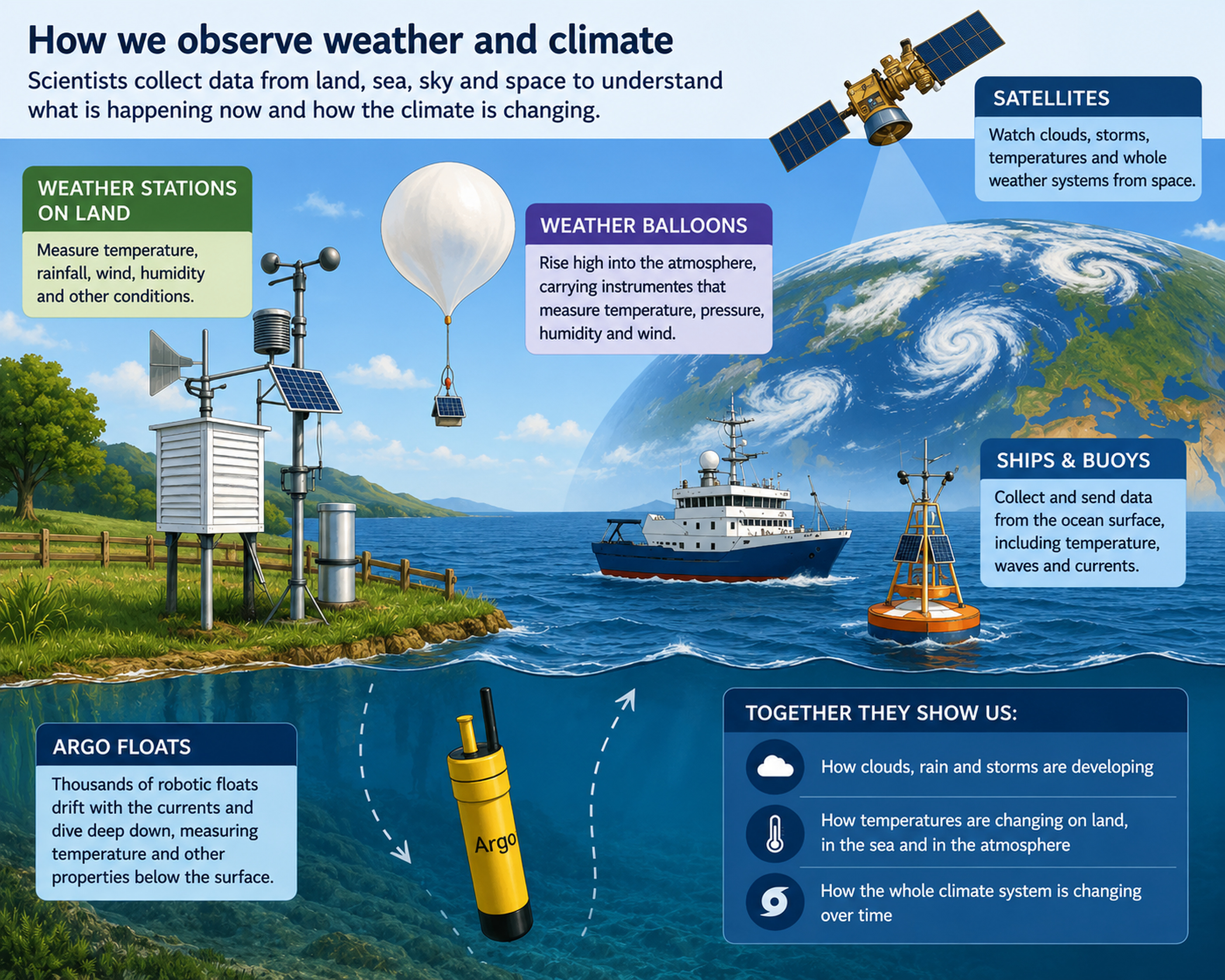 Observing weather and climate