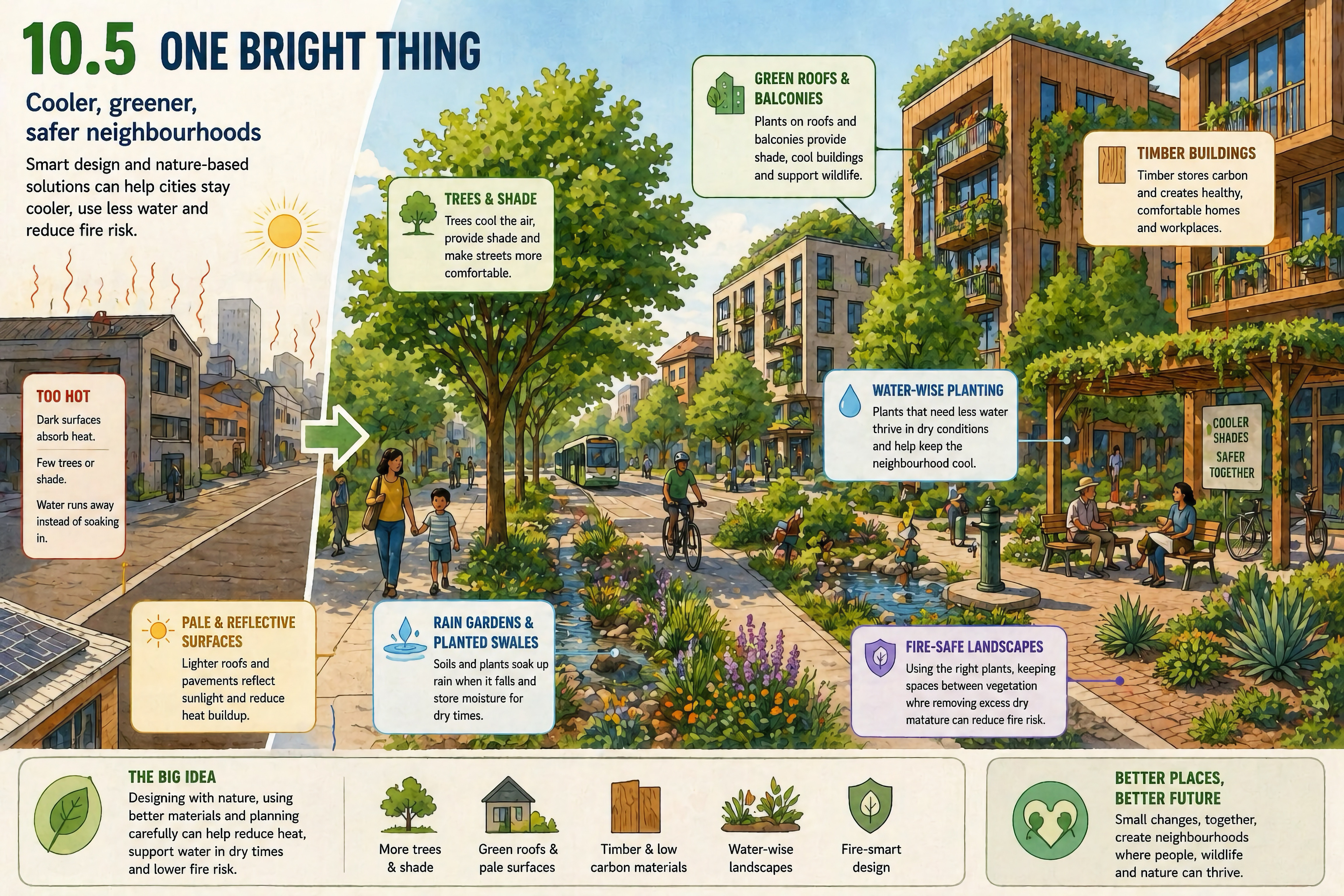 Cooler, greener, safer neighbourhoods