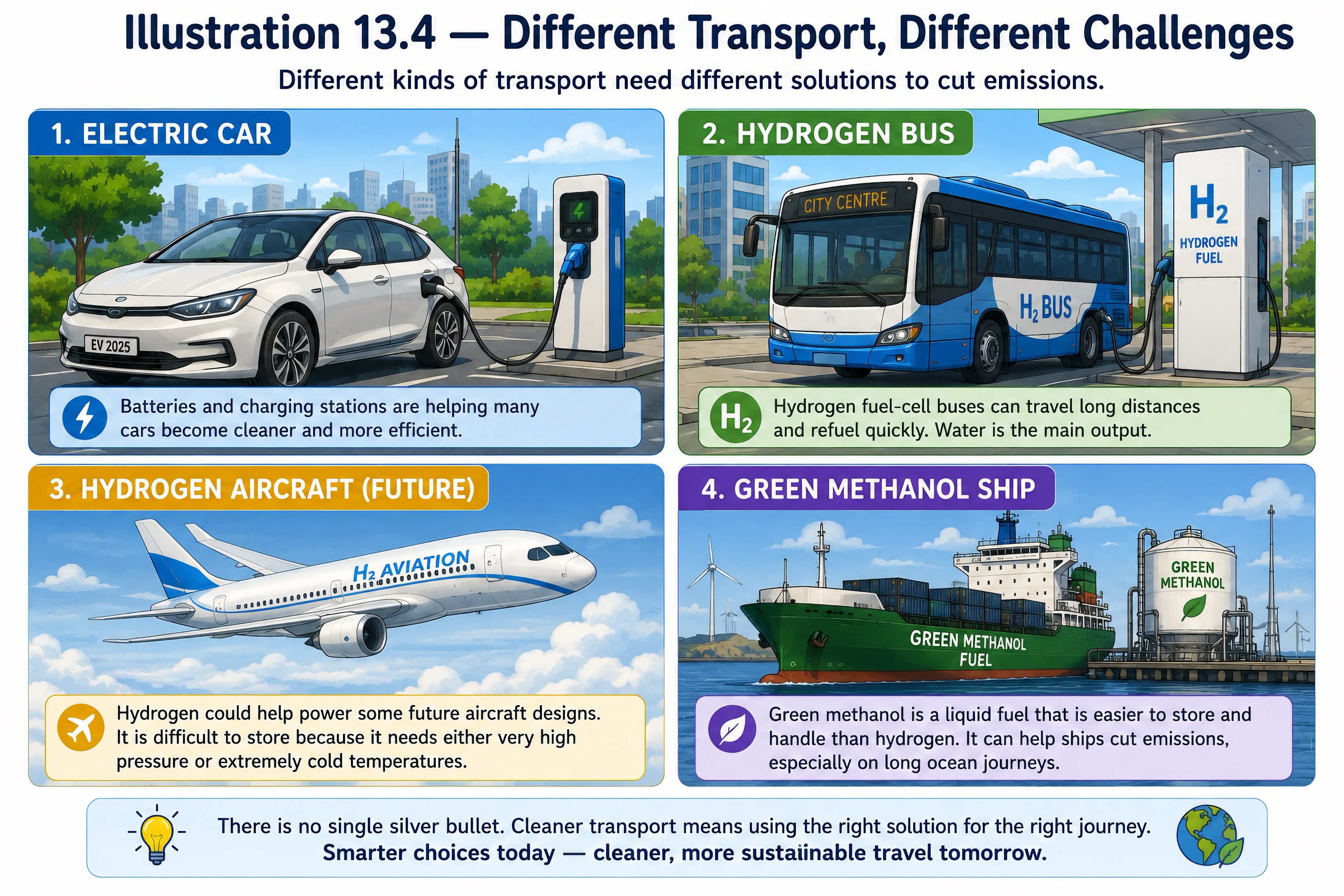 Diﬀerent transport solutions