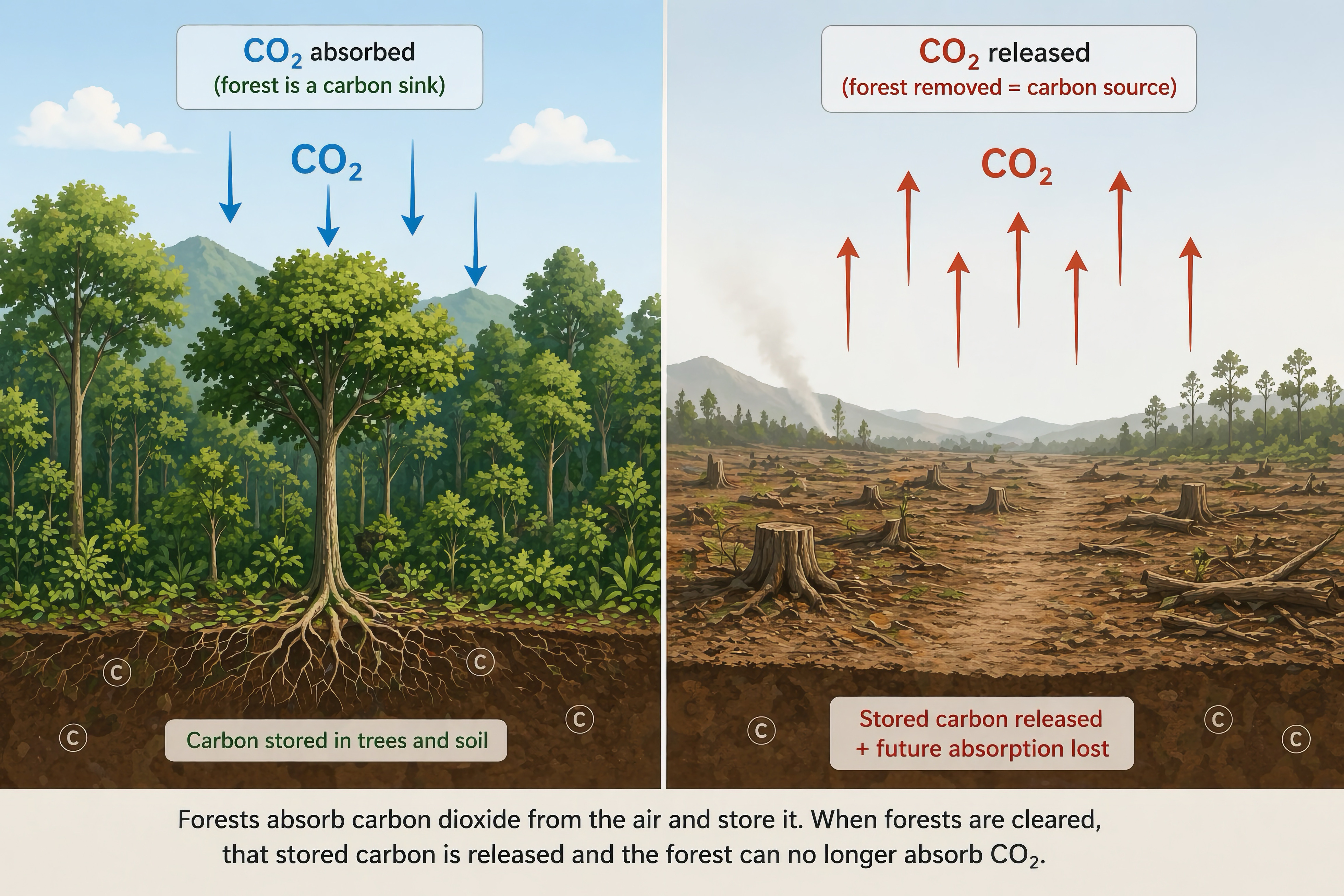 How forests store carbon