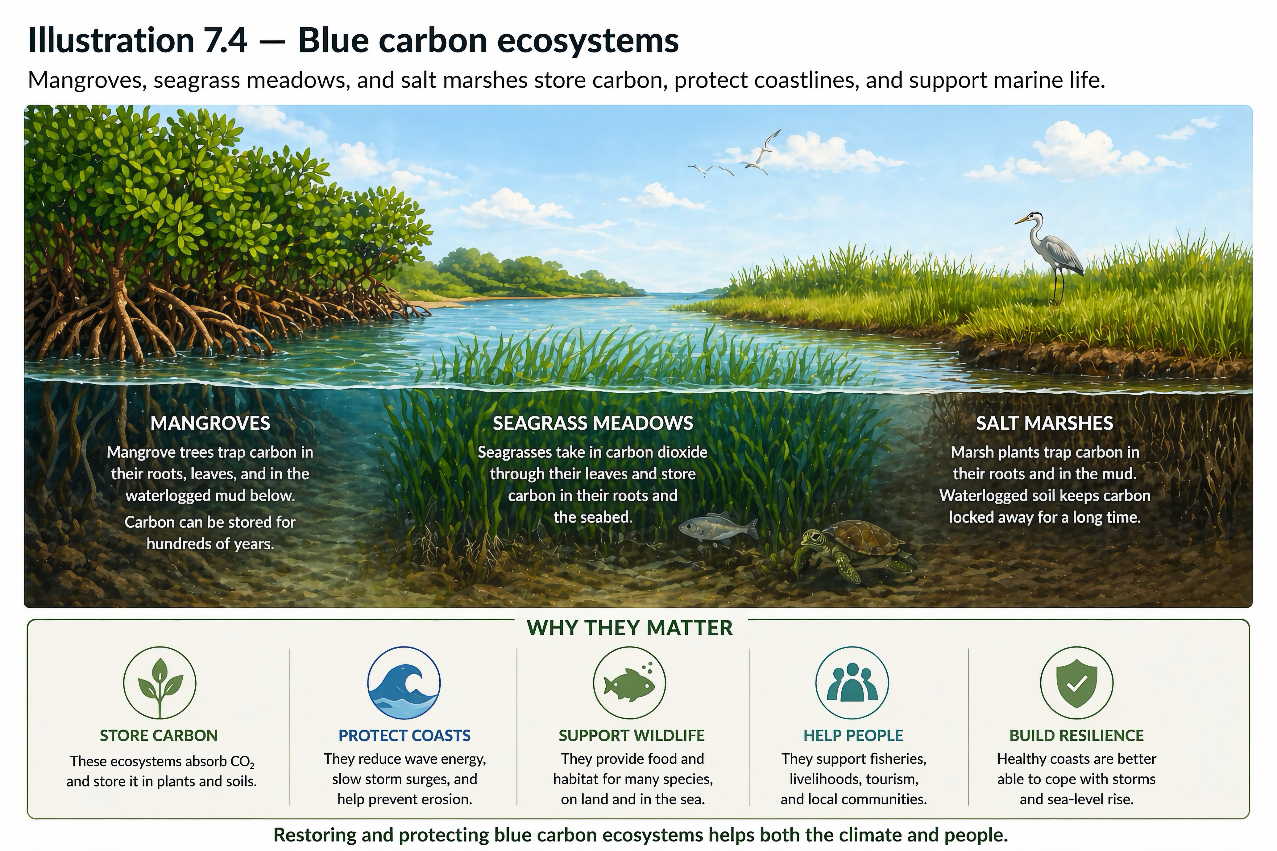 Blue carbon ecosystems