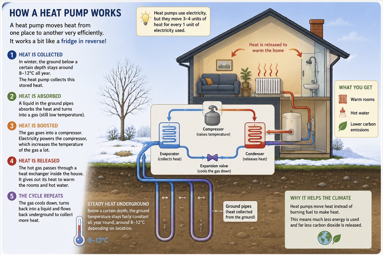 How a heat pump works